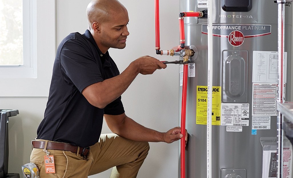 gas water heater installation